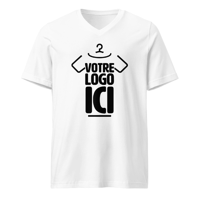 T-shirt Unisexe à Manches Courtes et Col V