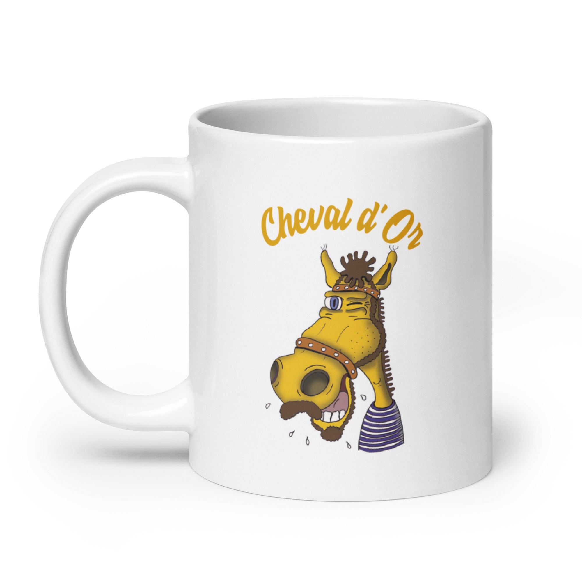 Boby Lapointe - Le cheval d'Or - Pro - Mug Blanc Brillant