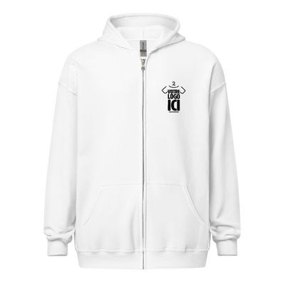 Sweat à capuche épais unisexe zippé
