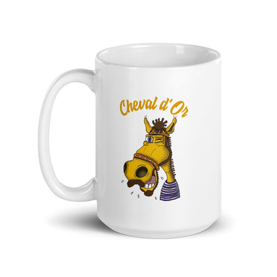 Boby Lapointe - Le cheval d'Or - Pro - Mug Blanc Brillant